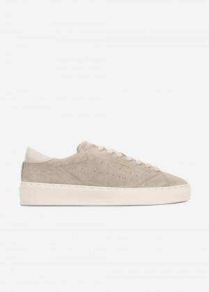 Court Axel Arigato Suede Femme Blanche | OJYT24037