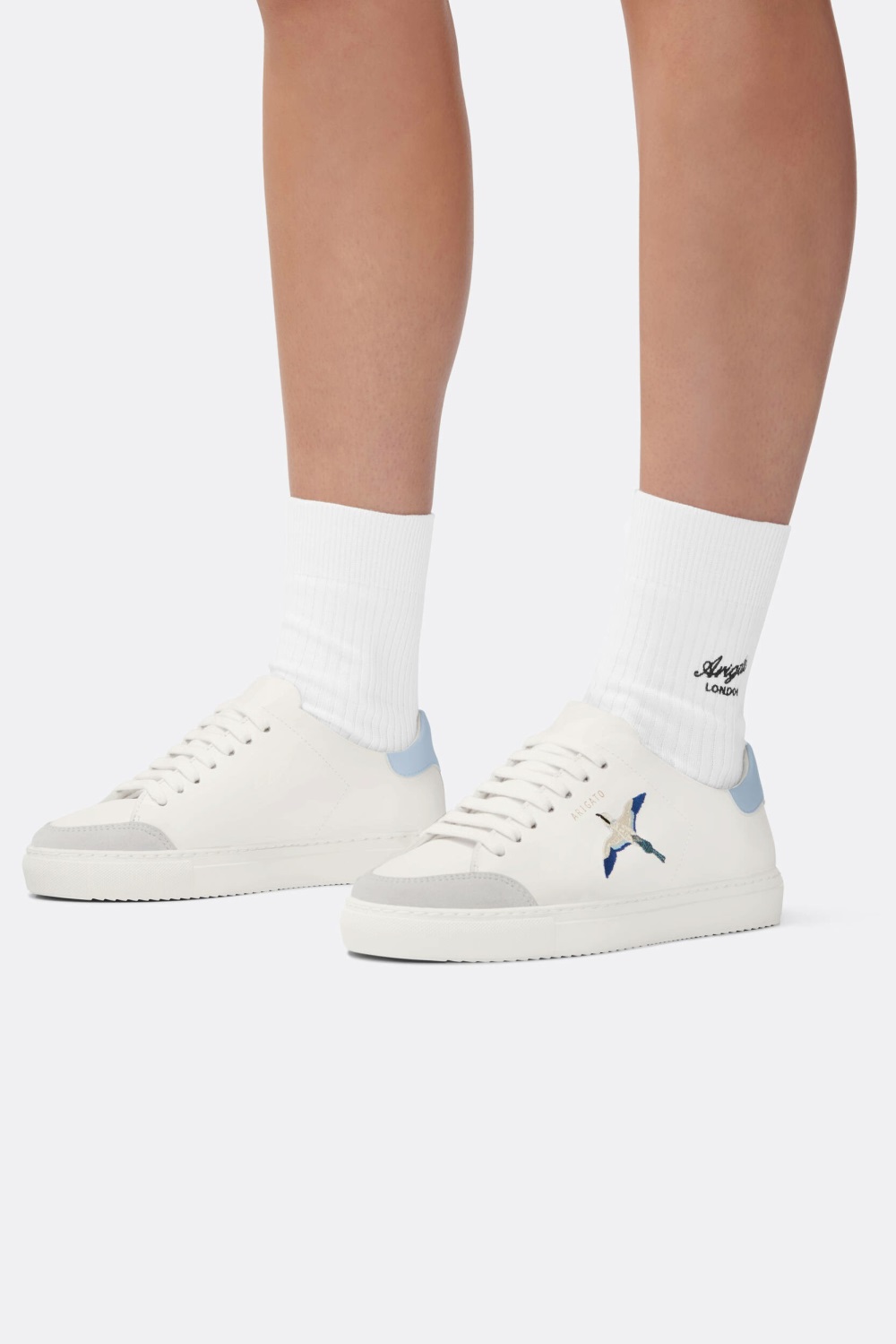 Clean 90 Axel Arigato B Bird Femme White/Blue | QIOK34261