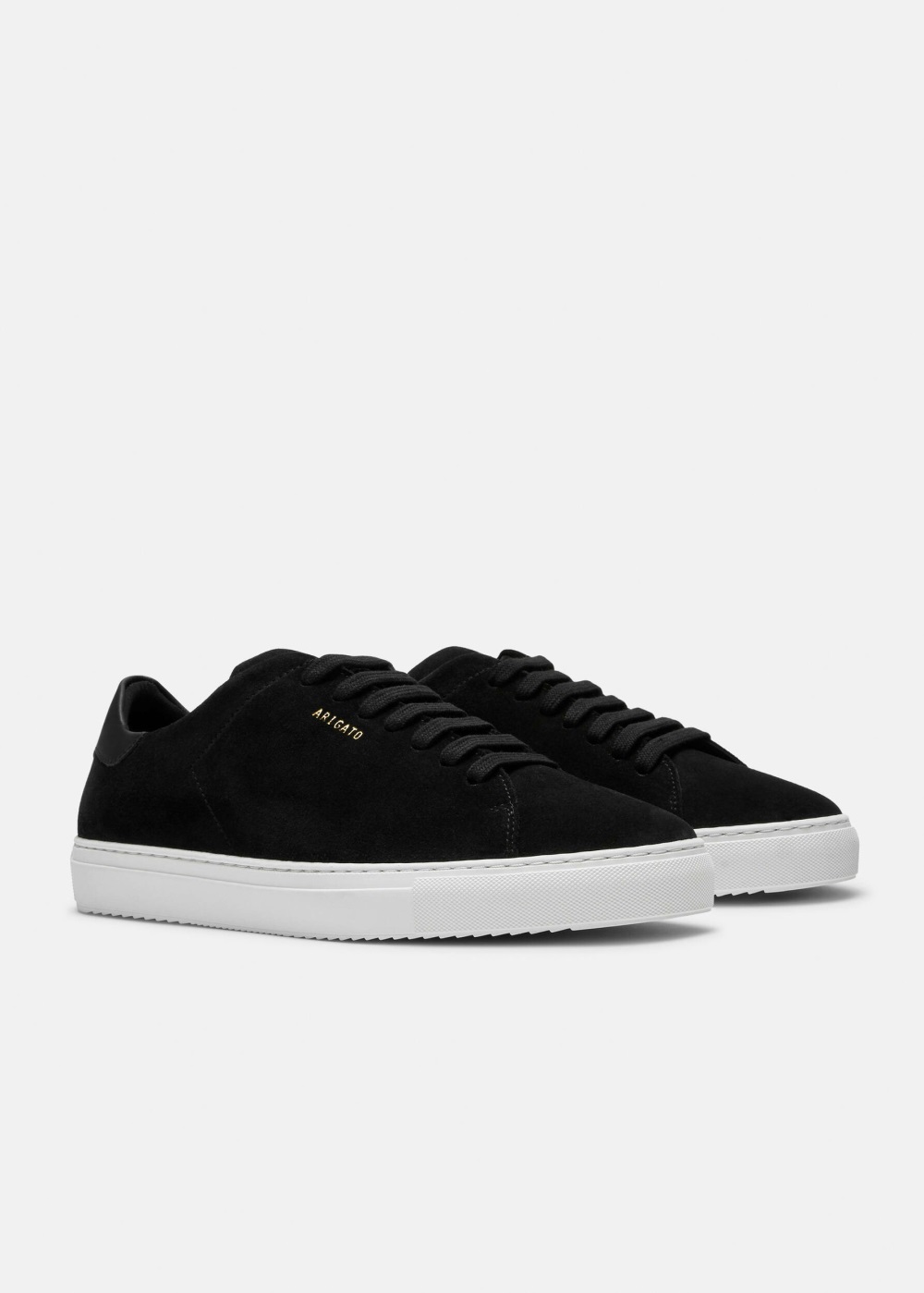 Clean 90 Axel Arigato Suede Femme Black/White | SAEB81946